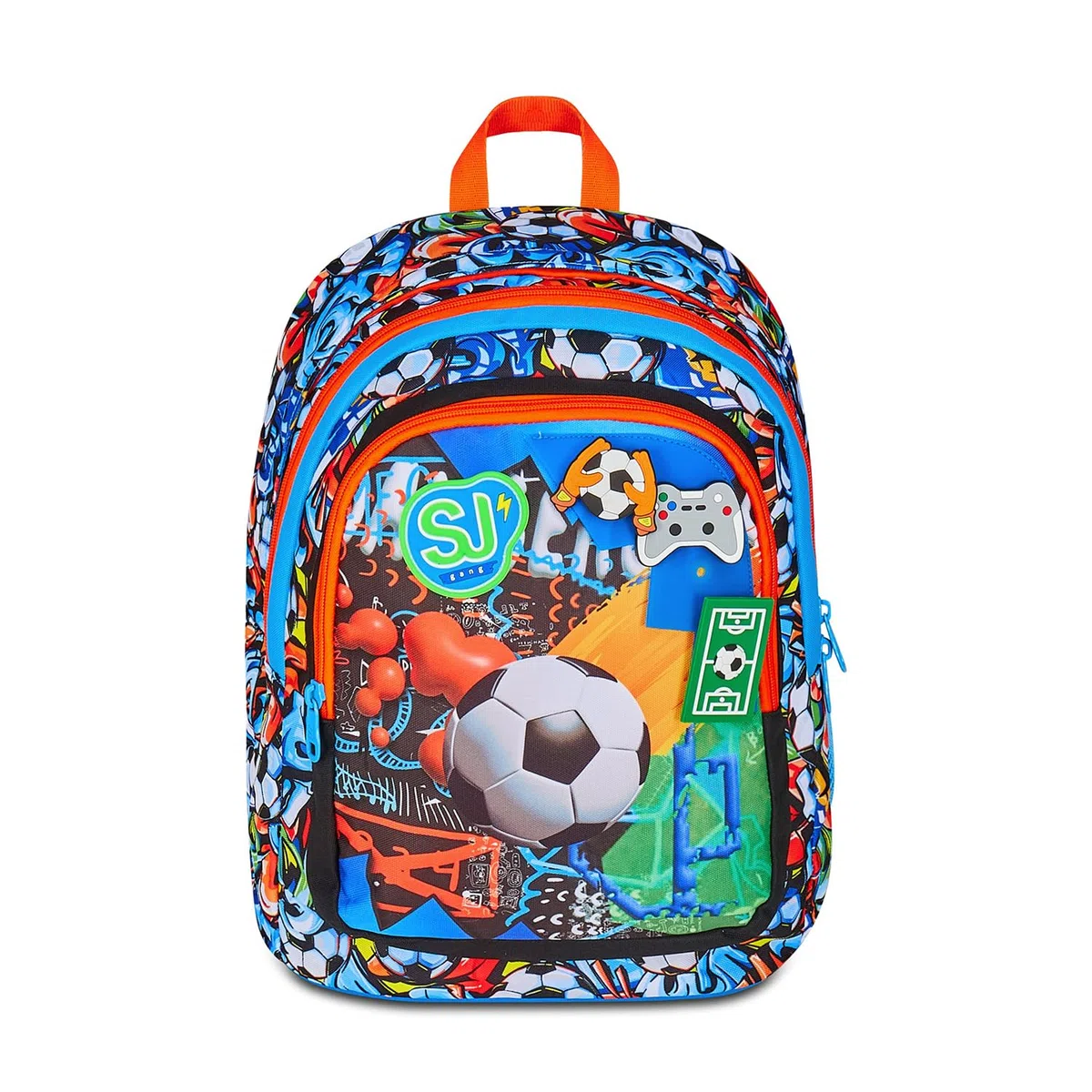 SJ GANG STYLE JAM GANG Zaino Scuola Advanced, Multicolore, Doppio Scomparto e Tasca per Borraccia, 29 L, Zaino Scuola Elementare, Zaino Bambino
