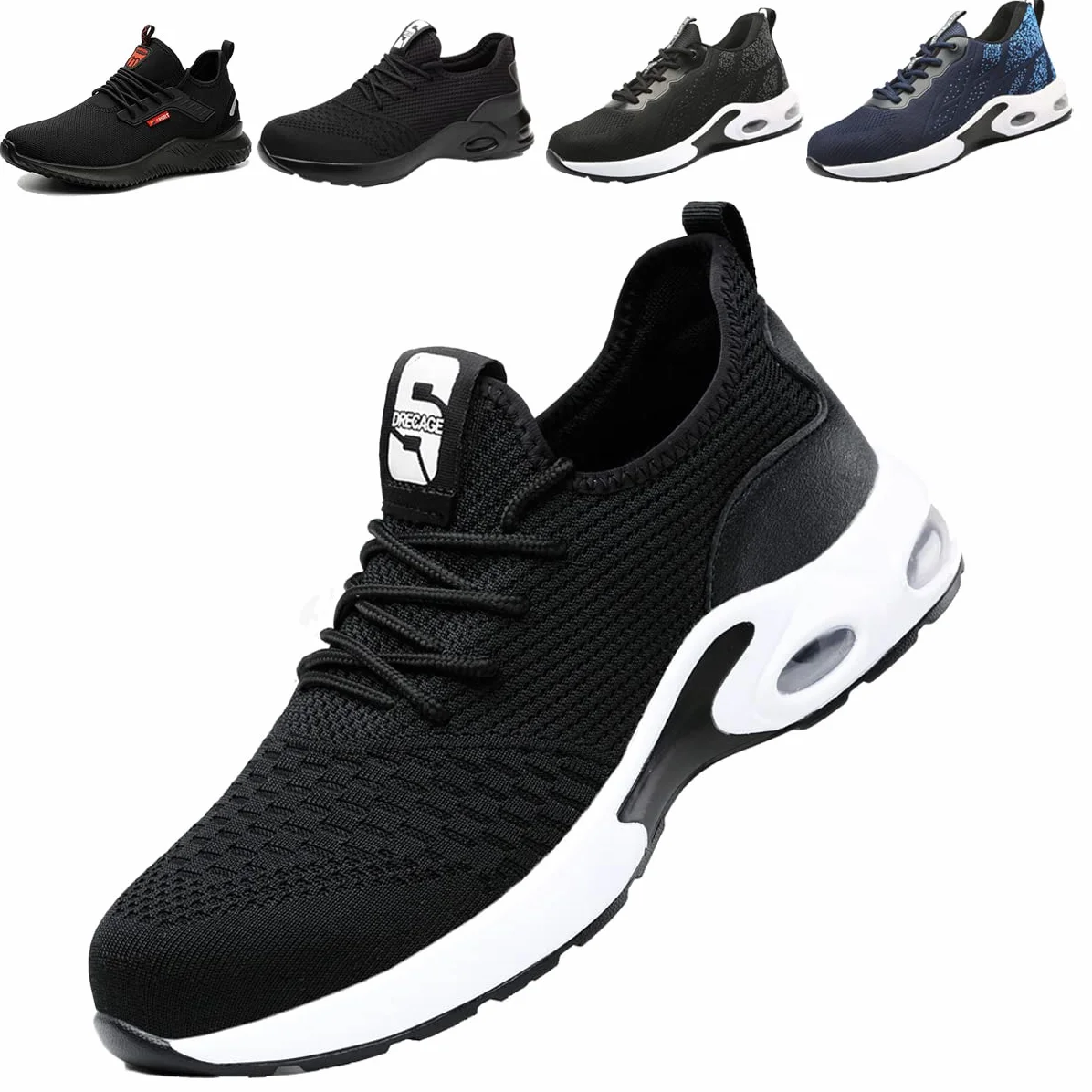 Scarpe Antinfortunistiche Uomo Donna Leggere Scarpe da Lavoro con Punta in Acciaio Traspiranti Antiscivolo Scarpe Sportive di Sicurezza