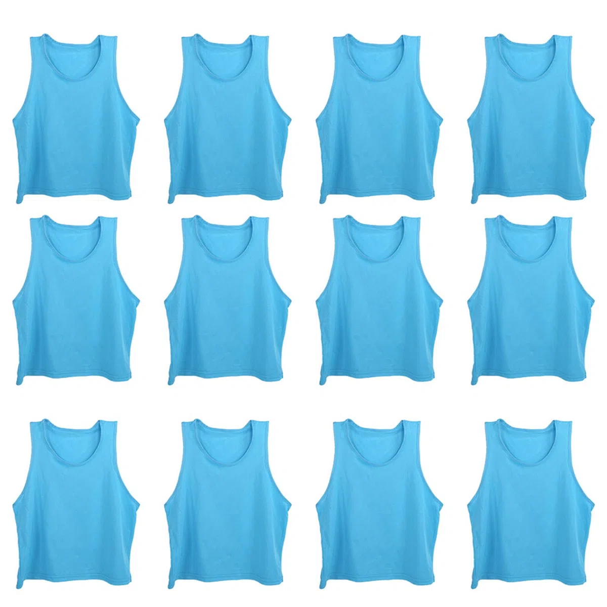 Keenso 12 Pezzi Gilet da Allenamento per Bambini Maglia Traspirante Pratica di Squadra Pinnies Formato Libero per Calcio Basket Sport all'Aria Aperta