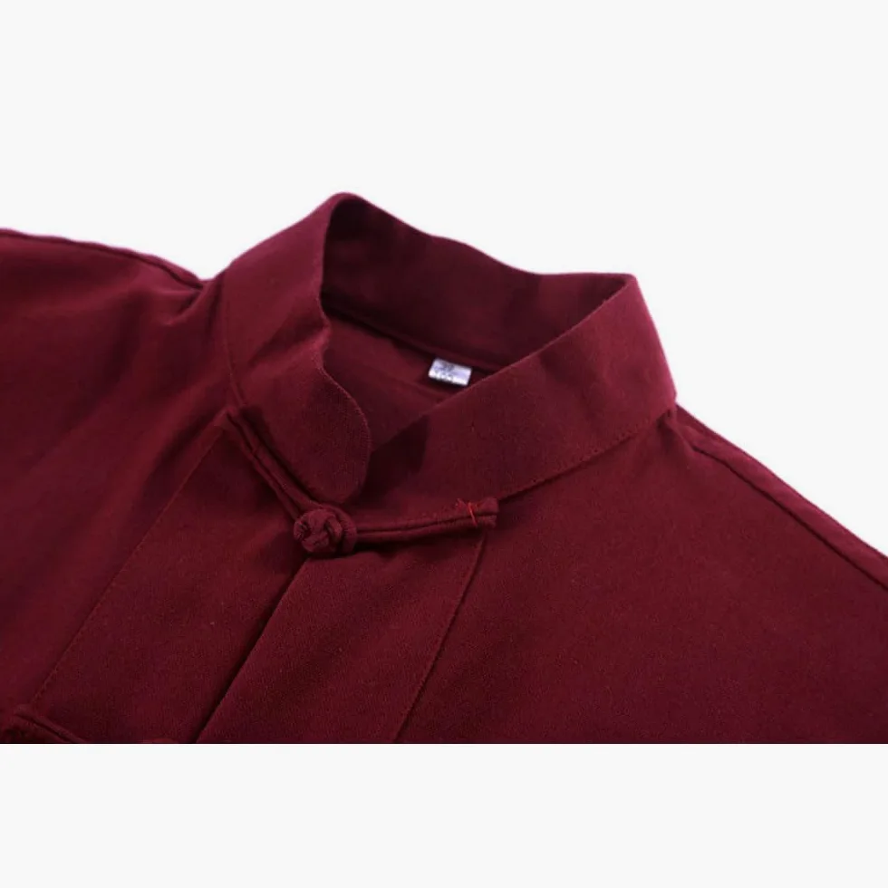 G-like Camicia da uomo cinese - Arti marziali tradizionali Kung Fu Tai Chi Wushu Classico Tangzhuang Stile Manica Lunga Giacca Allenamento Uniforme Primavera Autunno Tempo Libero Abbigliamento