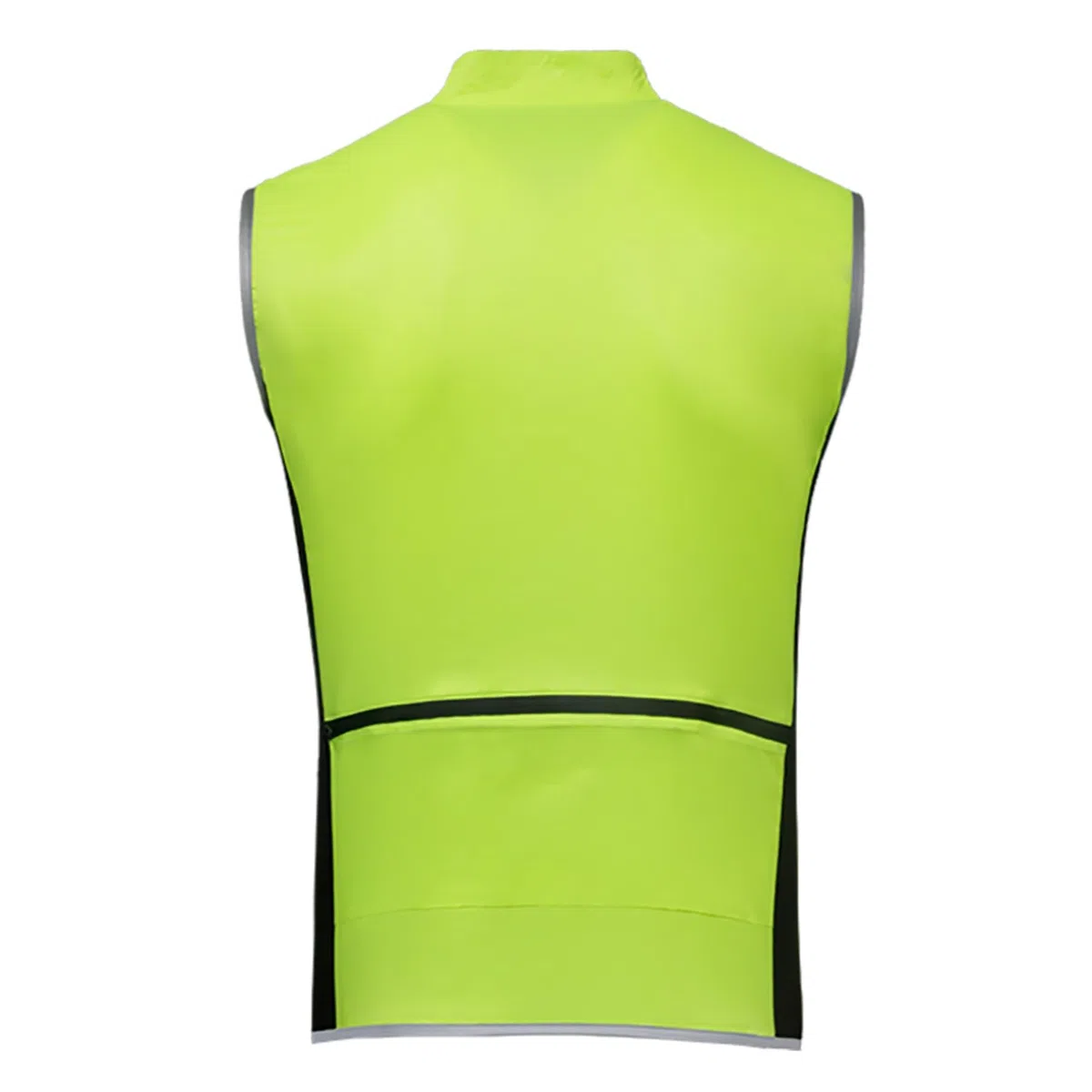 Gilet da Ciclismo Donna Giacca Softshell Leggera Antivento Gilet da Corsa Riflettente Ad Alta visibilità Senza Maniche Impermeabile,Green-M
