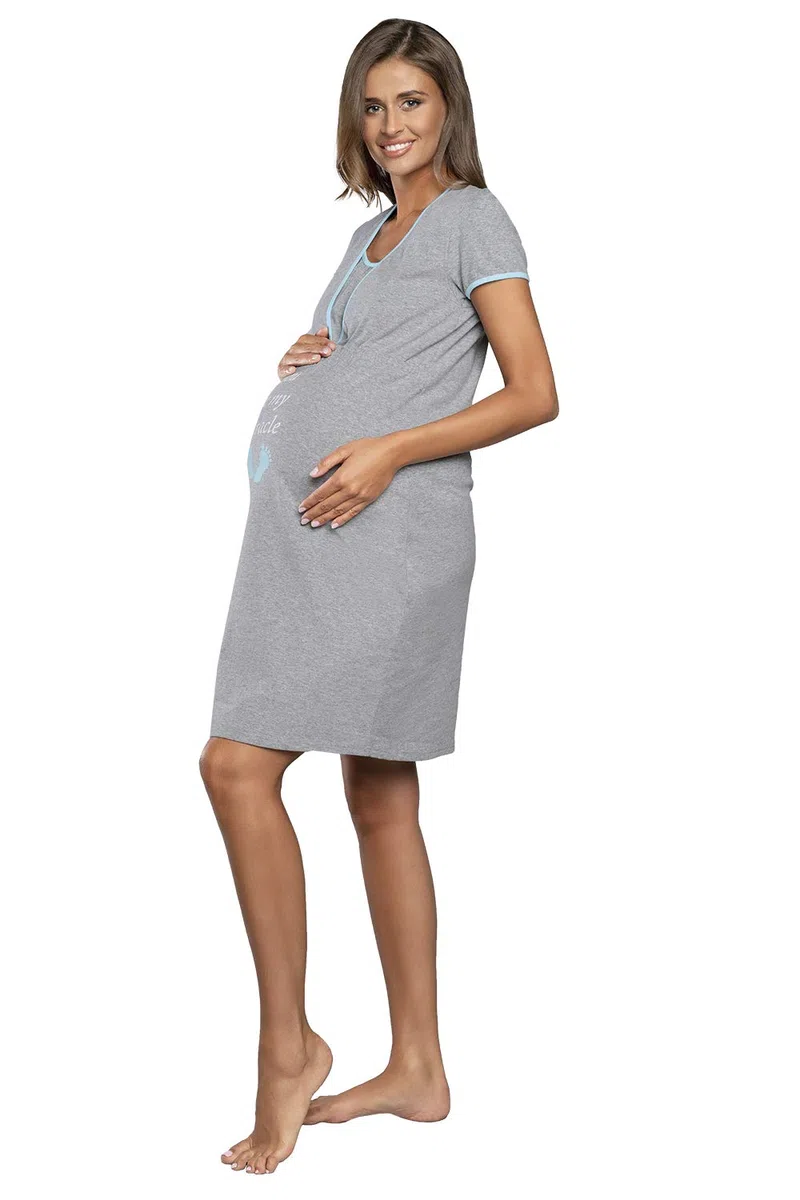 Italian Fashion Camicia da Notte Parto Ospedale | Vestaglia Donna Ospedale | Camicia da Notte Parto | Pigiama Premaman con Chiusura | Vestiti Premaman S-XXL