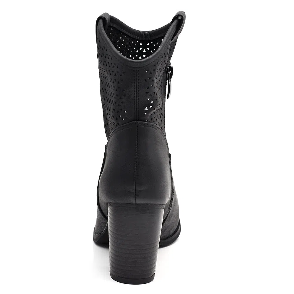 IF Fashion Scarpe Stivali Stivaletti Alla Caviglia Camperos Texani Tacco da Donna 633