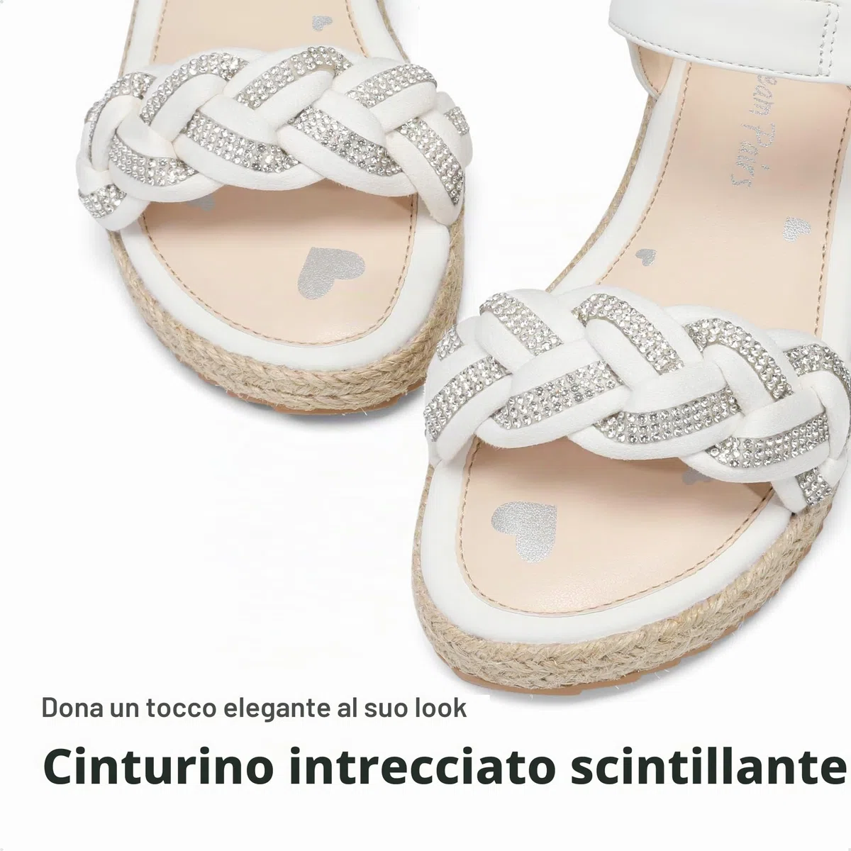 DREAM PAIRS Estate Sandali Alla Moda per Bambine con Tacco a Zeppa Basso e Suola Antiscivolo