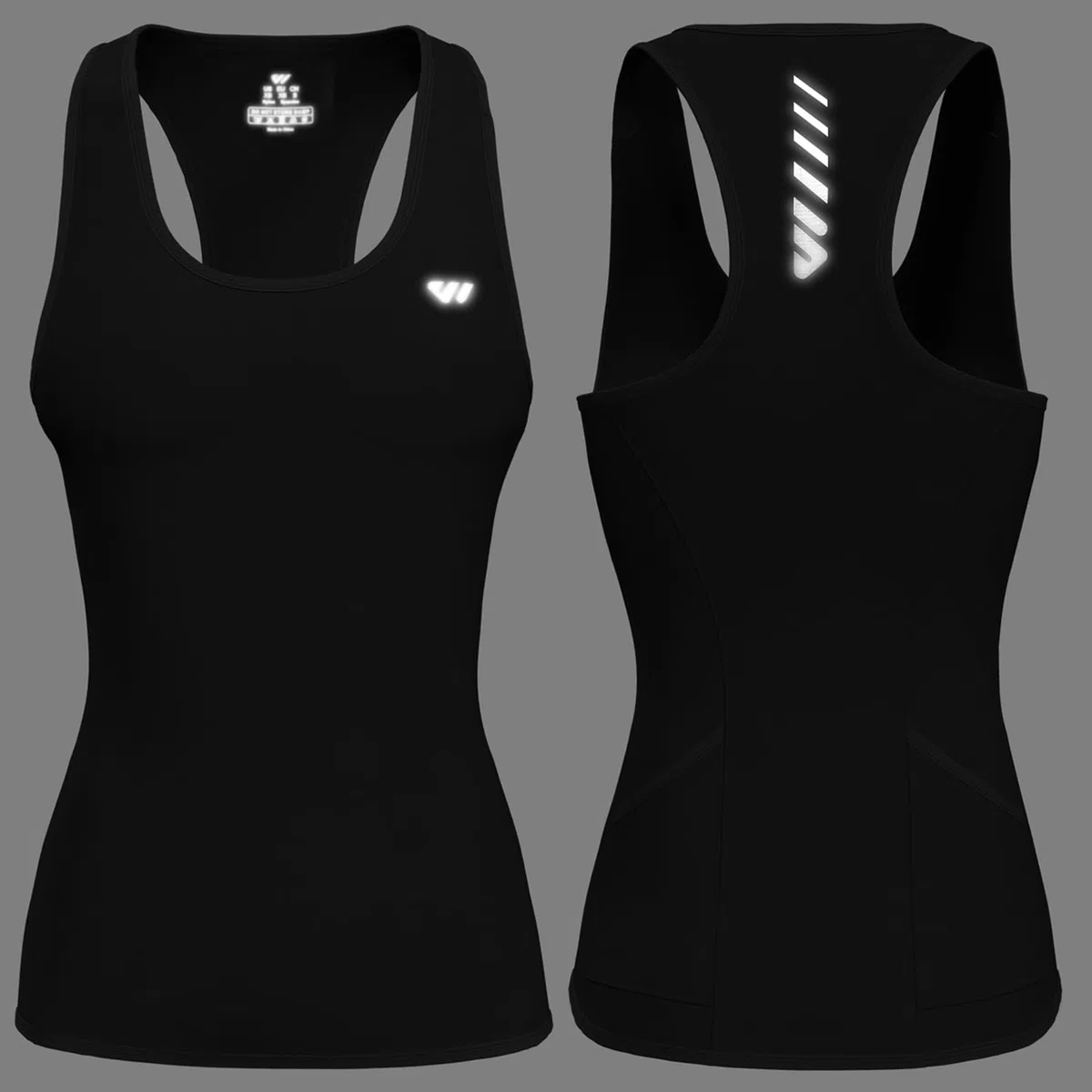 Lo.Gas, maglia da ciclismo da donna, senza maniche, per lo sport, elastica, traspirante, con 2 tasche