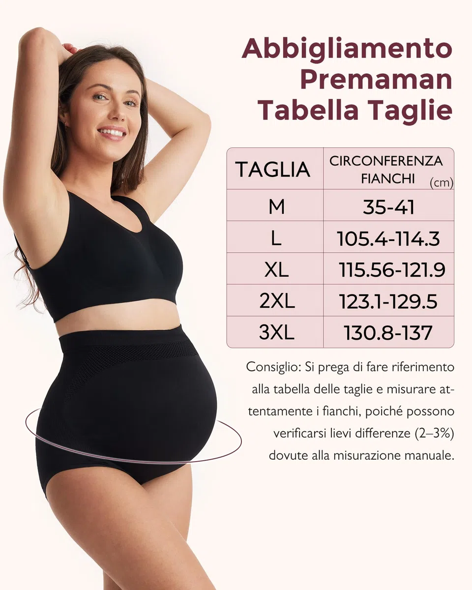 momcozy Intimo Donna Premaman Vita Alta - Morbido, Elasticizzato e Senza Cuciture, Adatto sopra la Pancia