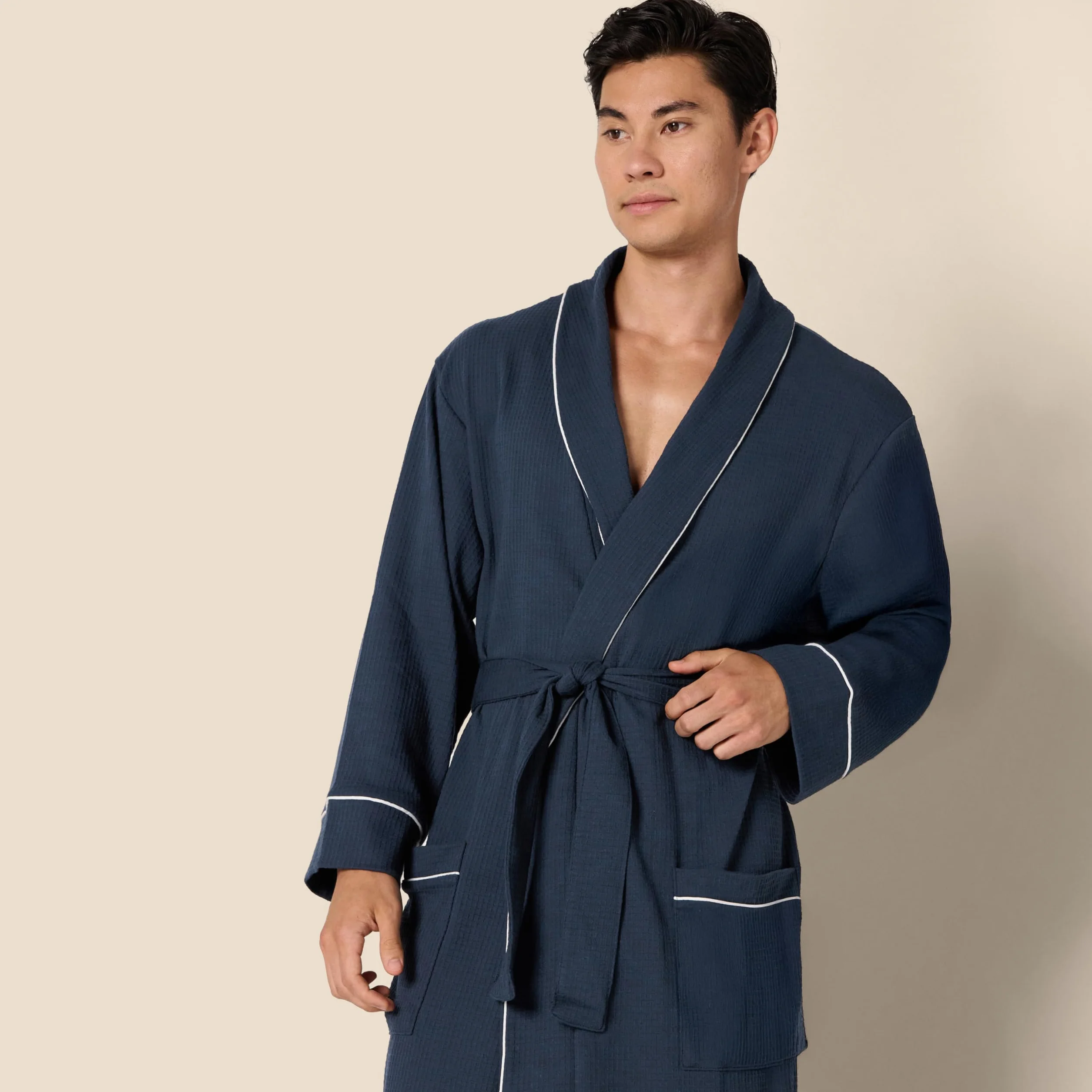 Amazon Essentials Uomo Accappatoio Leggero a Nido d'Ape (Disponibile nelle Taglie Big & Tall)