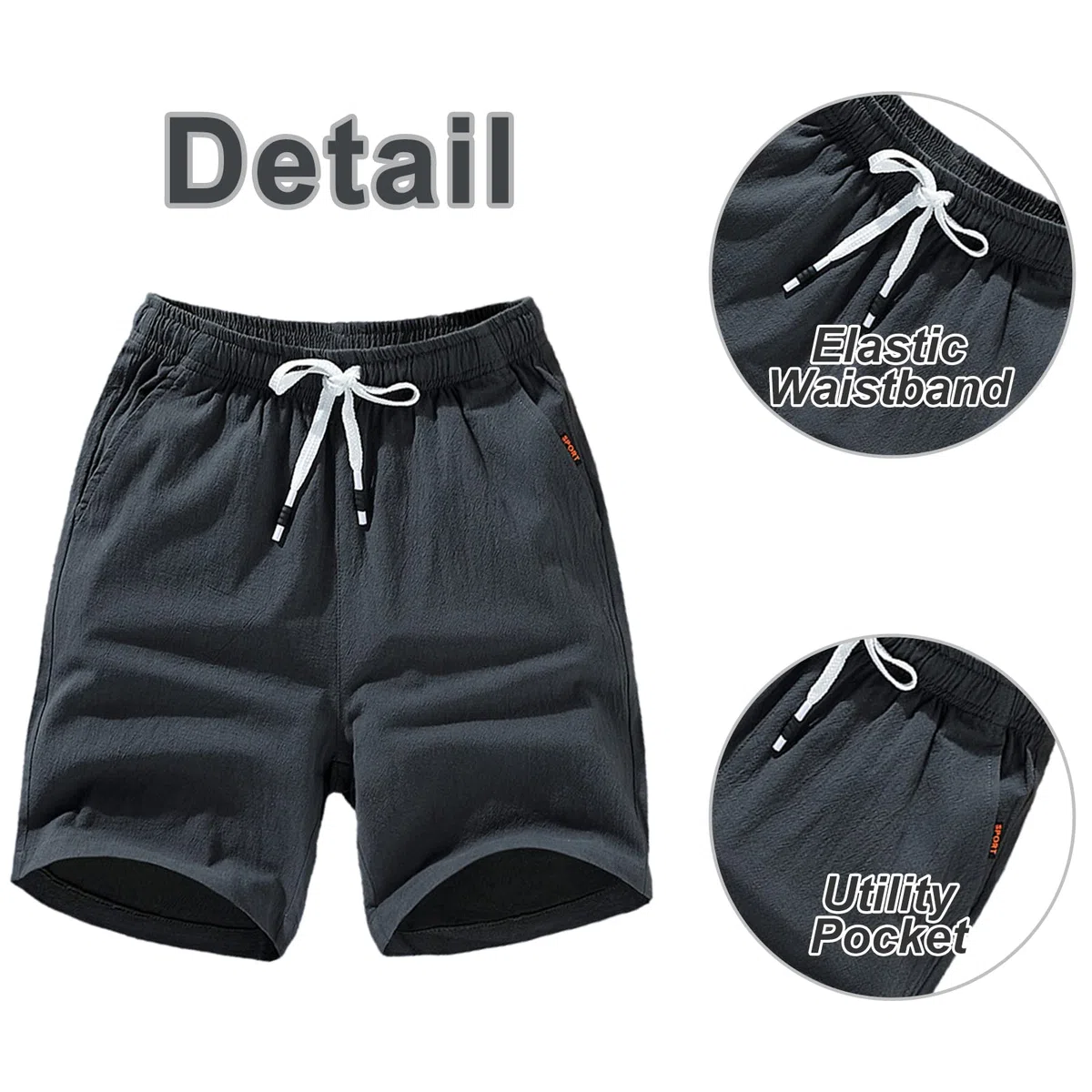 amropi Uomo Pacco da 3 Pantaloncini Sportivi Shorts Estivi Bermuda Cargo Pantaloni Corti
