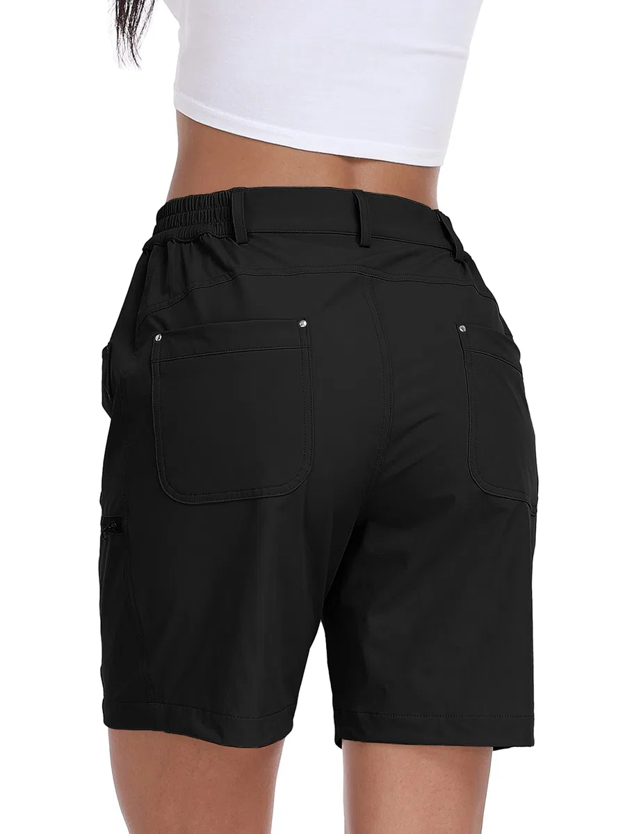 MoFiz Pantaloncini Donna Cargo Shorts Estivi Pantaloni Corti Trekking Shorts Sportivo Leggero Escursionismo con Tasche