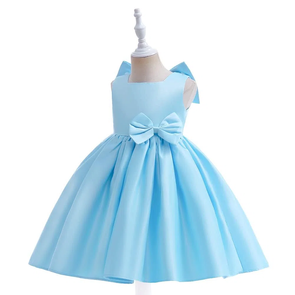 Vestito da principessa per bambine e bambine, con tutù e fiocco, abito da ballo formale, per compleanni, matrimoni, battesimi, battesimi