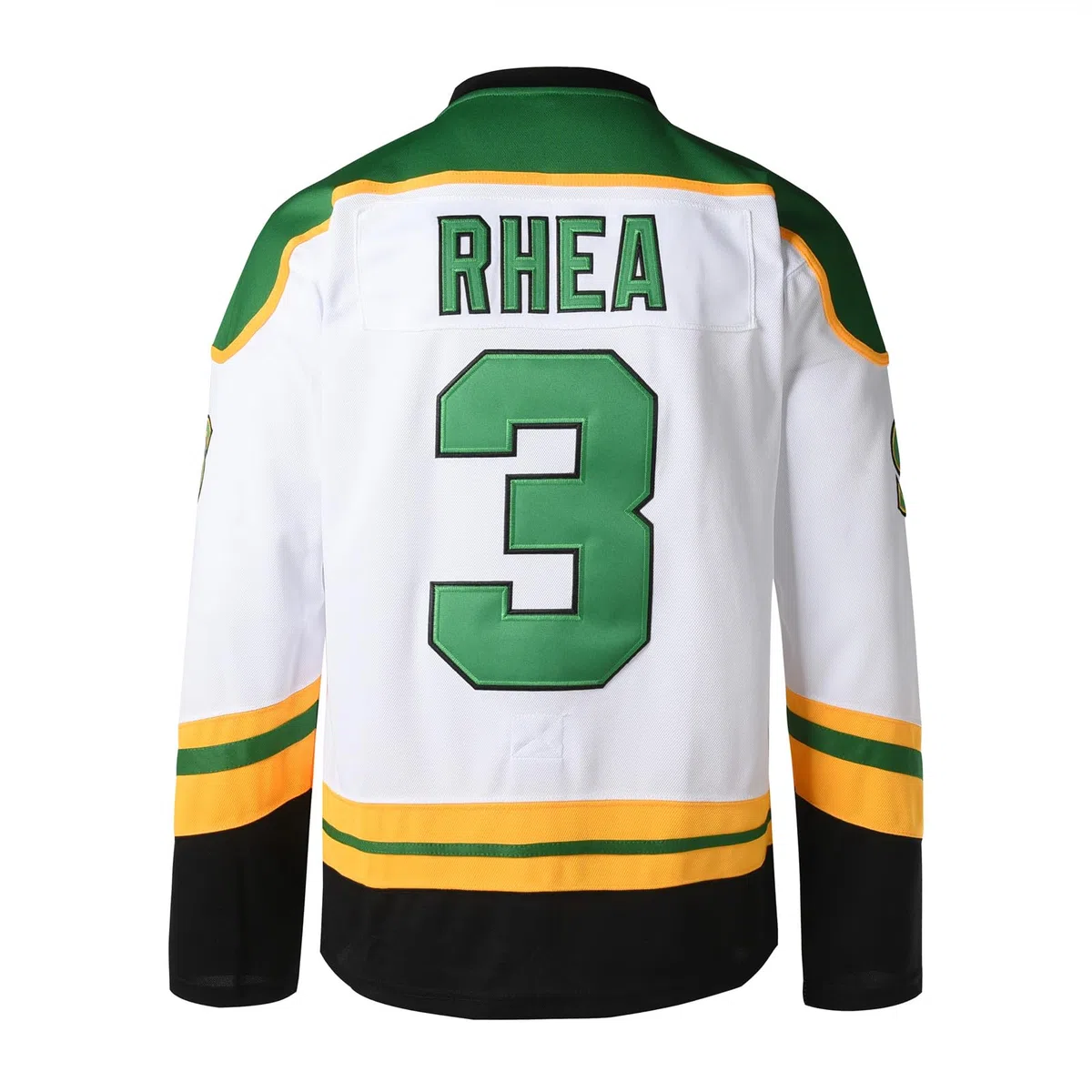 Maglia da hockey da uomo Ross The Boss #3 Rhea St John's Shamrocks con toppa EMHL
