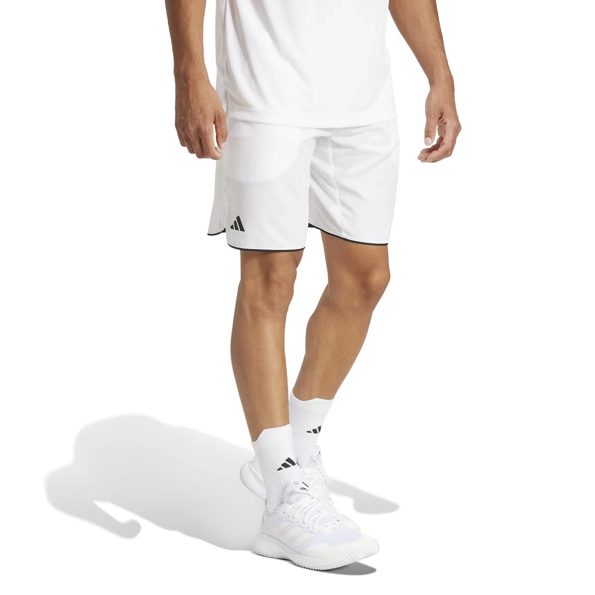adidas Uomo Club Tennis Climacool Shorts, White, L 9 inch