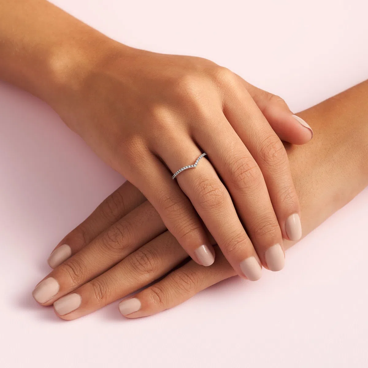 PANDORA Anello Desiderio scintillante, in argento sterling, con pietre di zirconia cubica incolori