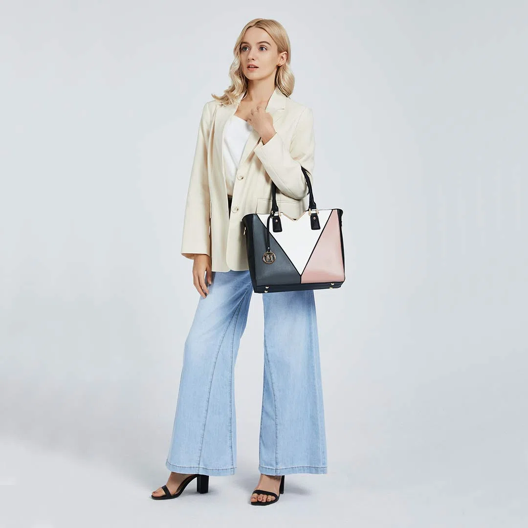 Miss Lulu Borsa Tote Donna Elegante, Borsa Tracolla Donna Grande, Borse a Mano Spalla Con Tracolla Regolabile, Impermeabile