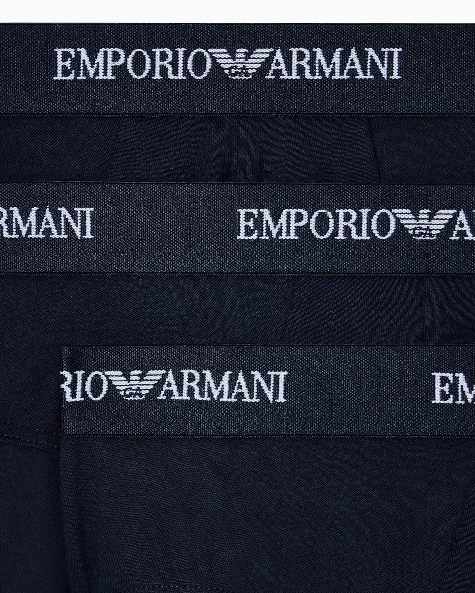 Emporio Armani Herren Bold Monogram 3-Pack Brief Slip