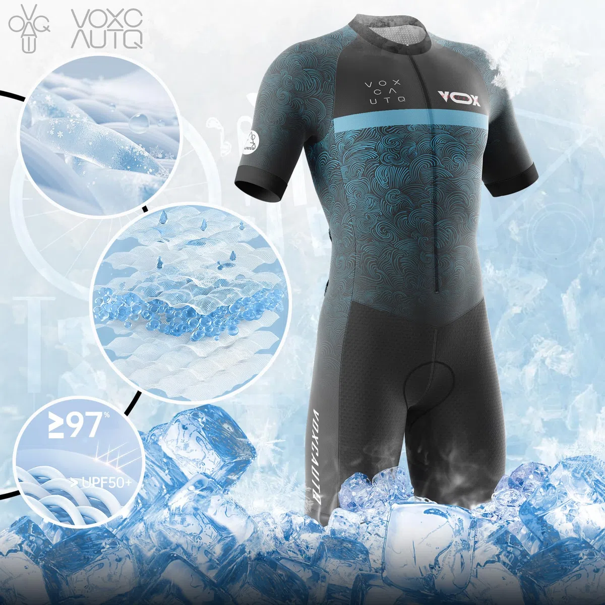Tuta da Triathlon a Maniche Corte da Uomo,2024 Uomo Abbigliamento Ciclismo Set,Trisuit Cycling Skinsuit with Gel Pad per Nuoto/Corsa/Ciclismo,3 Tasche