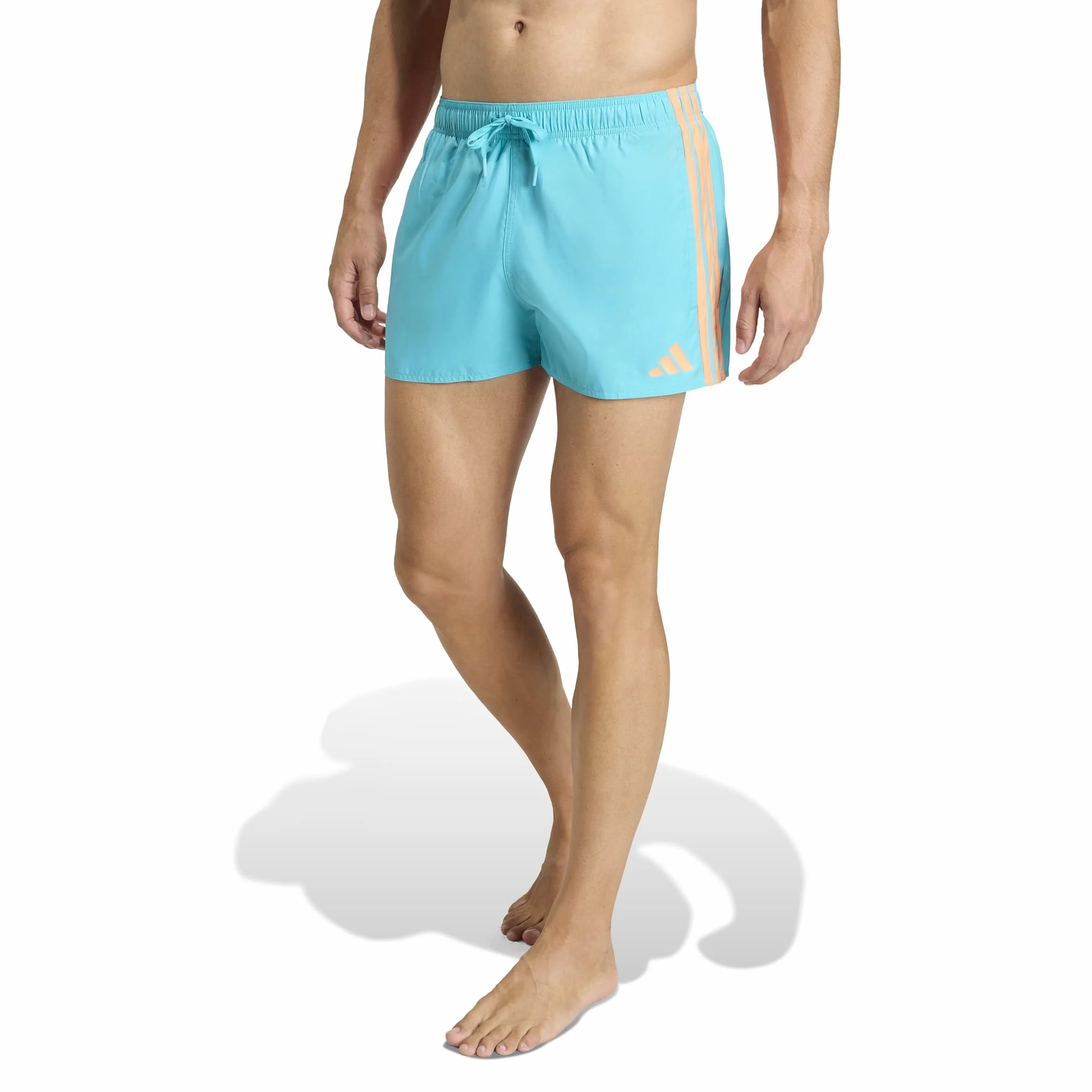 adidas Men Pantaloncini da Bagno a 3 Strisce da 3 Pollici