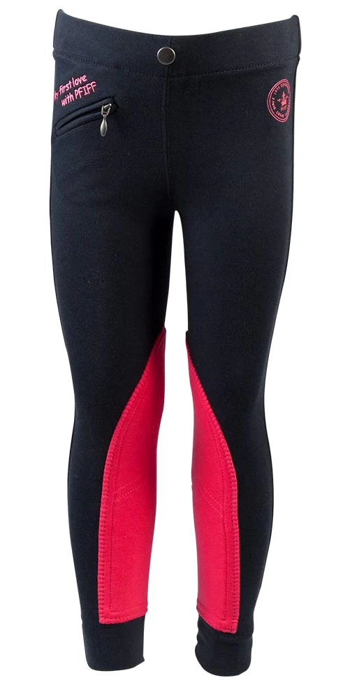 PFIFF Ella Stoff Besatz, Pantaloni da Equitazione Bambini