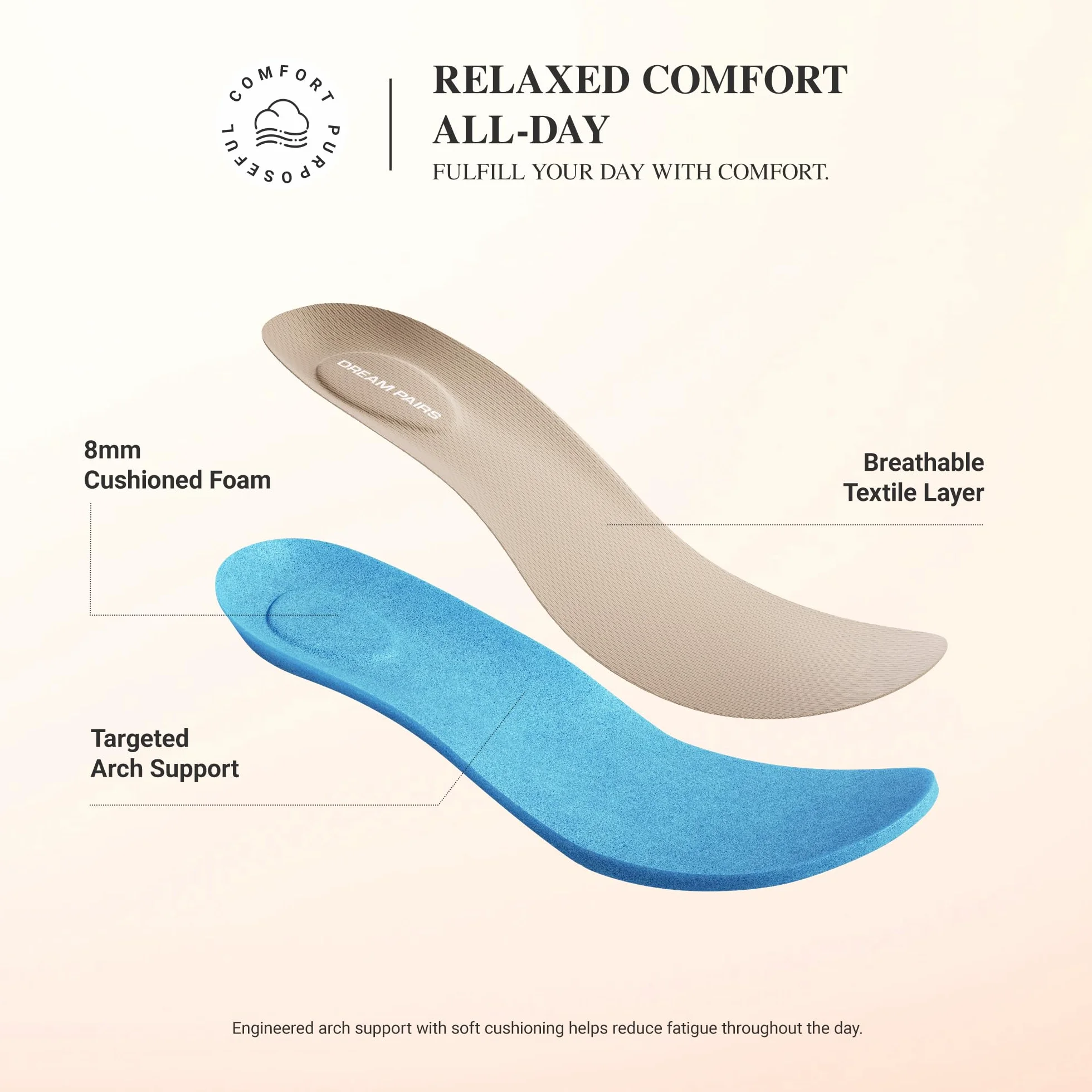 DREAM PAIRS Mary Jane da Donna – Ballerine in Maglia Effetto Barefoot, Supporto all'Arco Plantare – Scarpe Basse Casual Ufficio Lavoro Viaggi Passeggiate