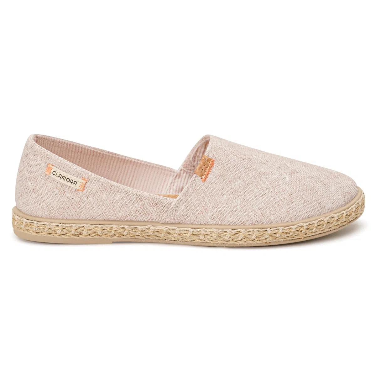 GLAMORA Espadrillas da donna Sparto Tela Slip On Traspiranti Leggere, Suola in iuta antiscivolo confortevole tessile piatto Soletta comfort flessibile tessuto elasticizzato vestibilità leggera