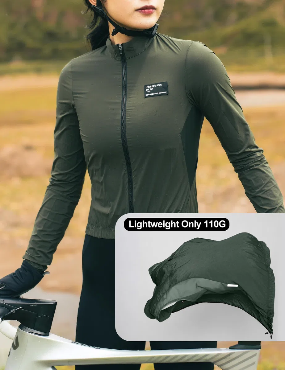 INBIKE Giacca Antivento Ciclismo Donna Giacca Sportivo Traspirante Leggero Anti-UV 50+ Giacca Corsa da Donna per Bici Running Corsa Trekking e Vita Quotidiana