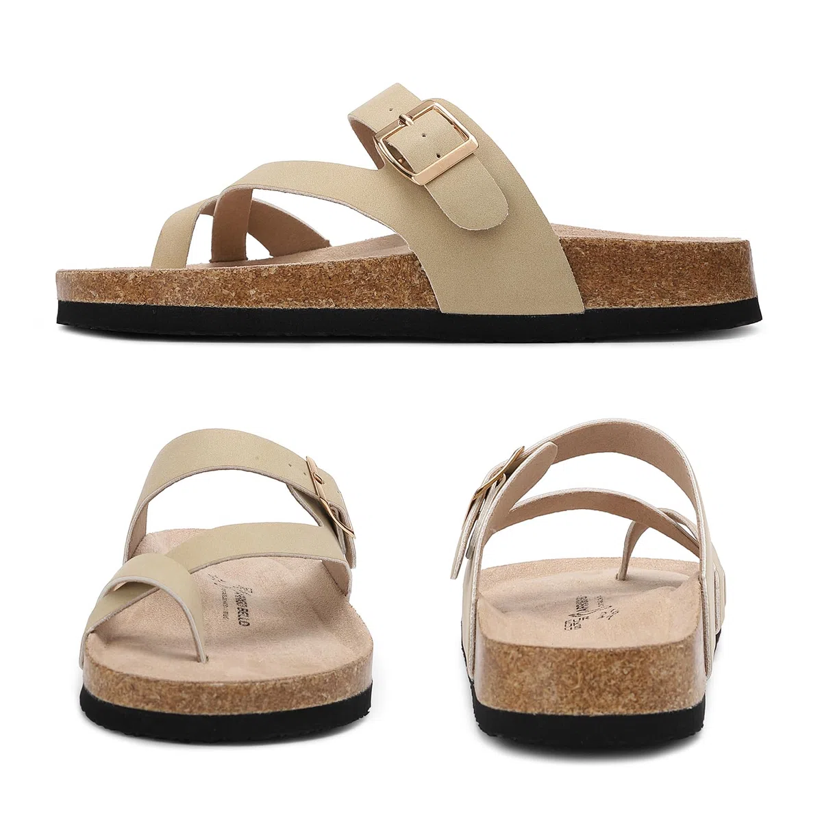 ARRIGO BELLO Pantofole Donna Ciabatte Sughero Fibbia Regolabile Sandali Traspirante Scarpe da Estive EU36-41