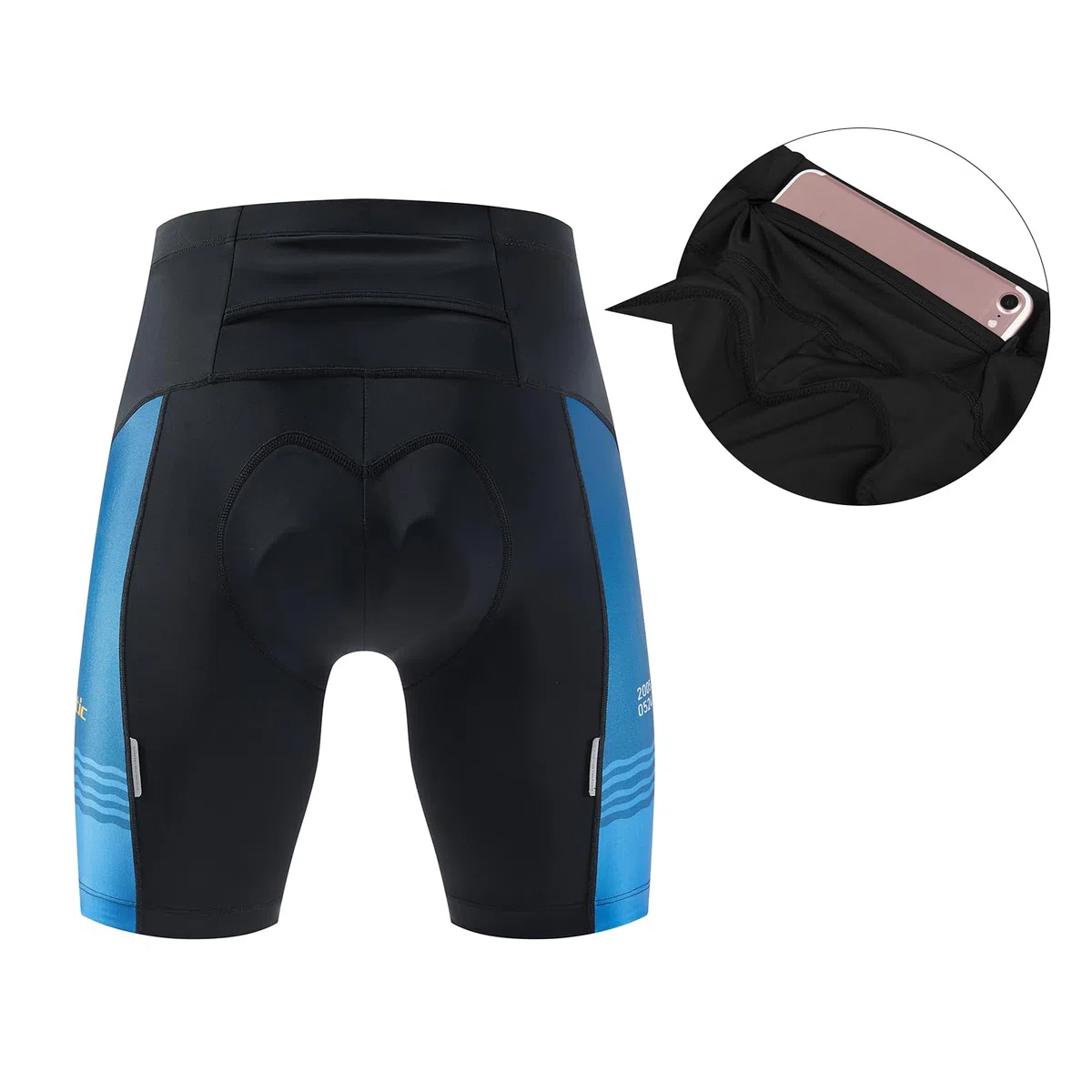 Santic Pantaloni Ciclismo Uomo Imbottiti Bicicletta Pantaloncini