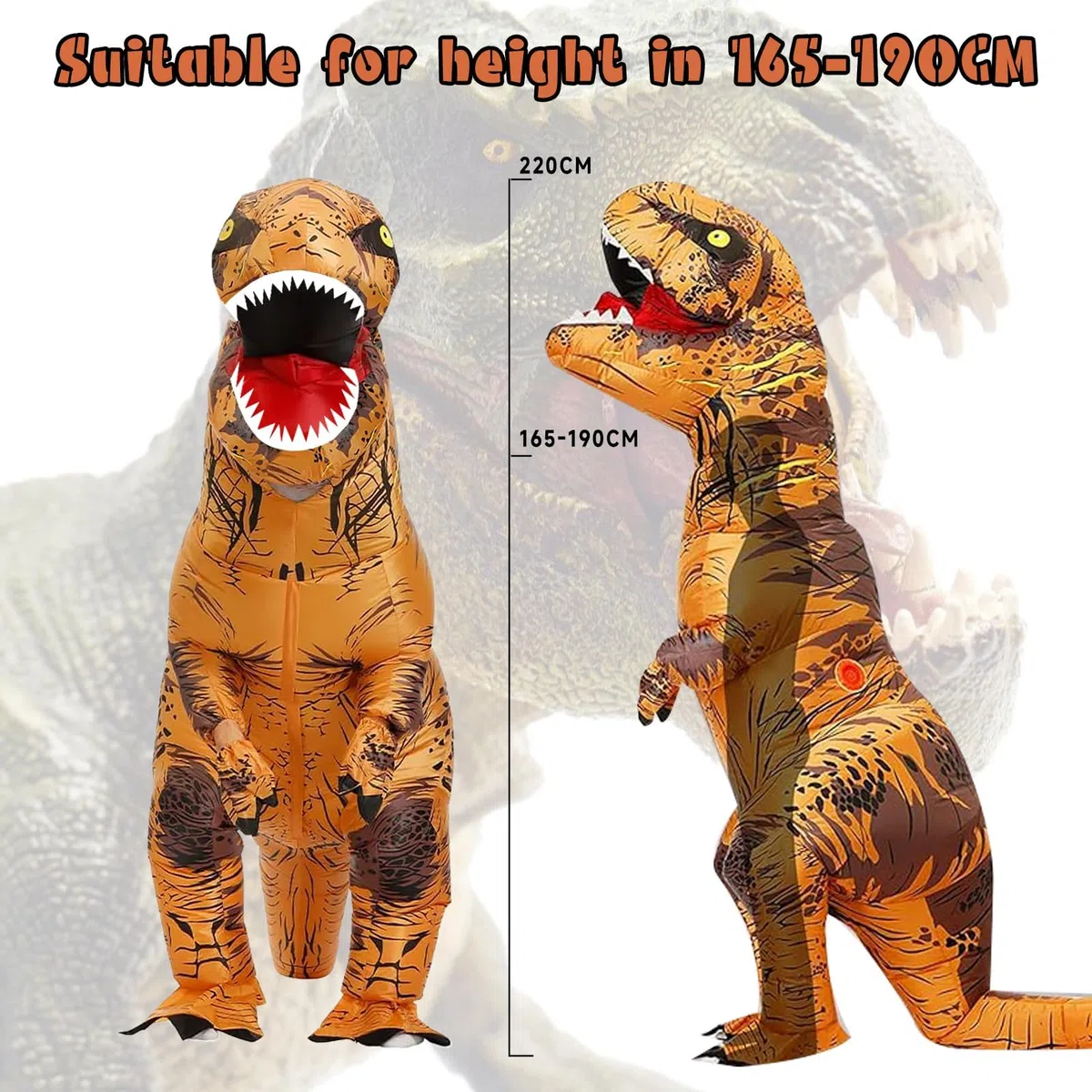 Costume Dinosauro Costume Gonfiabile Adulto Costume Trex Costume Gonfiabile Dinosauro Costume Halloween