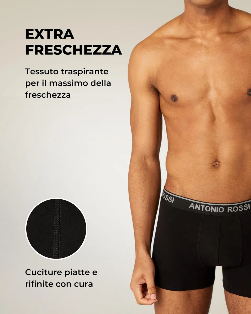 Antonio Rossi Antonio Rossi (Confezione da 12) Boxer Aderenti da Uomo Fitted Boxer Hipsters Uomo (Pacco da 12)