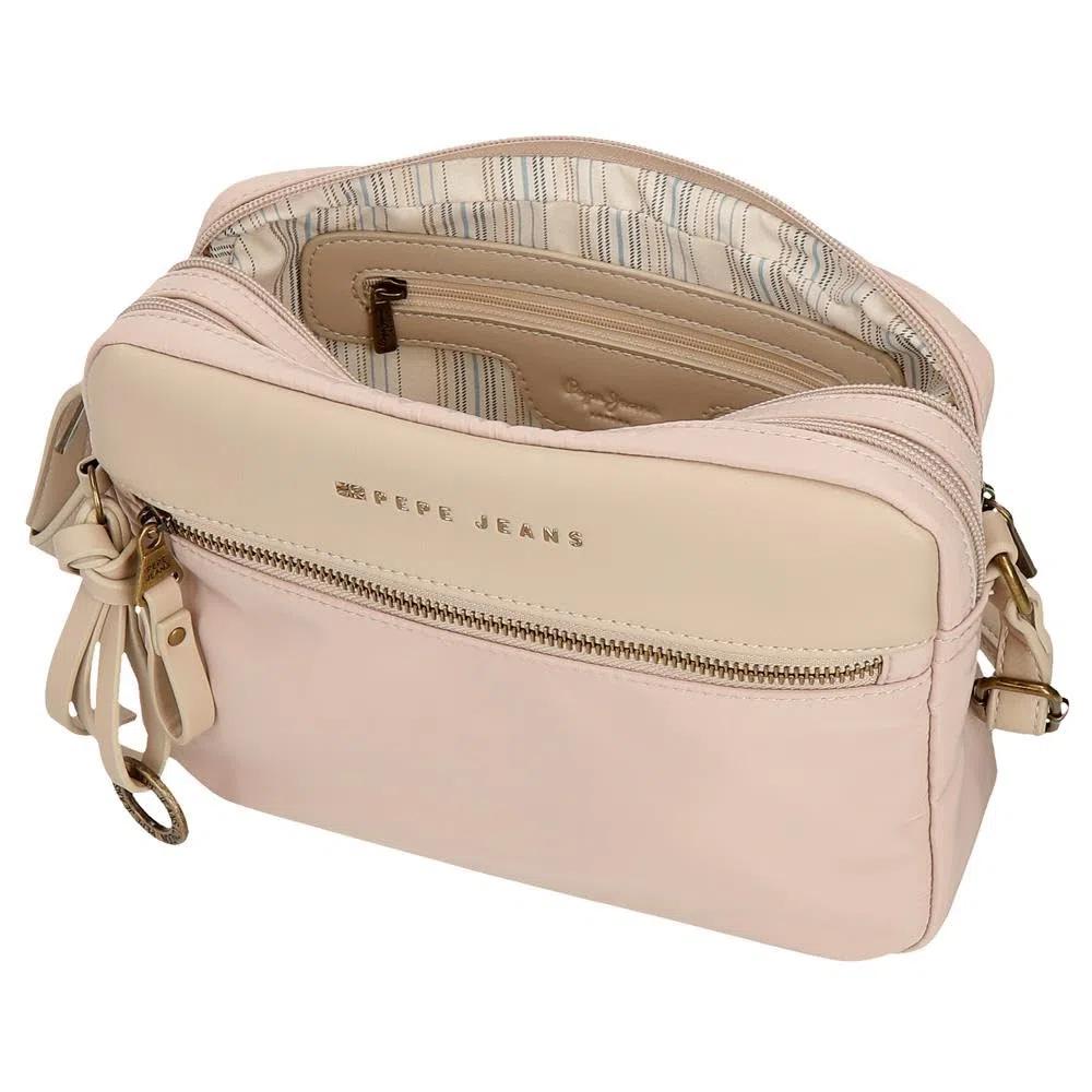 Pepe Jeans Morgan, borse da donna e accessori da viaggio, in similpelle beige, nera e verde, di Joumma Bags