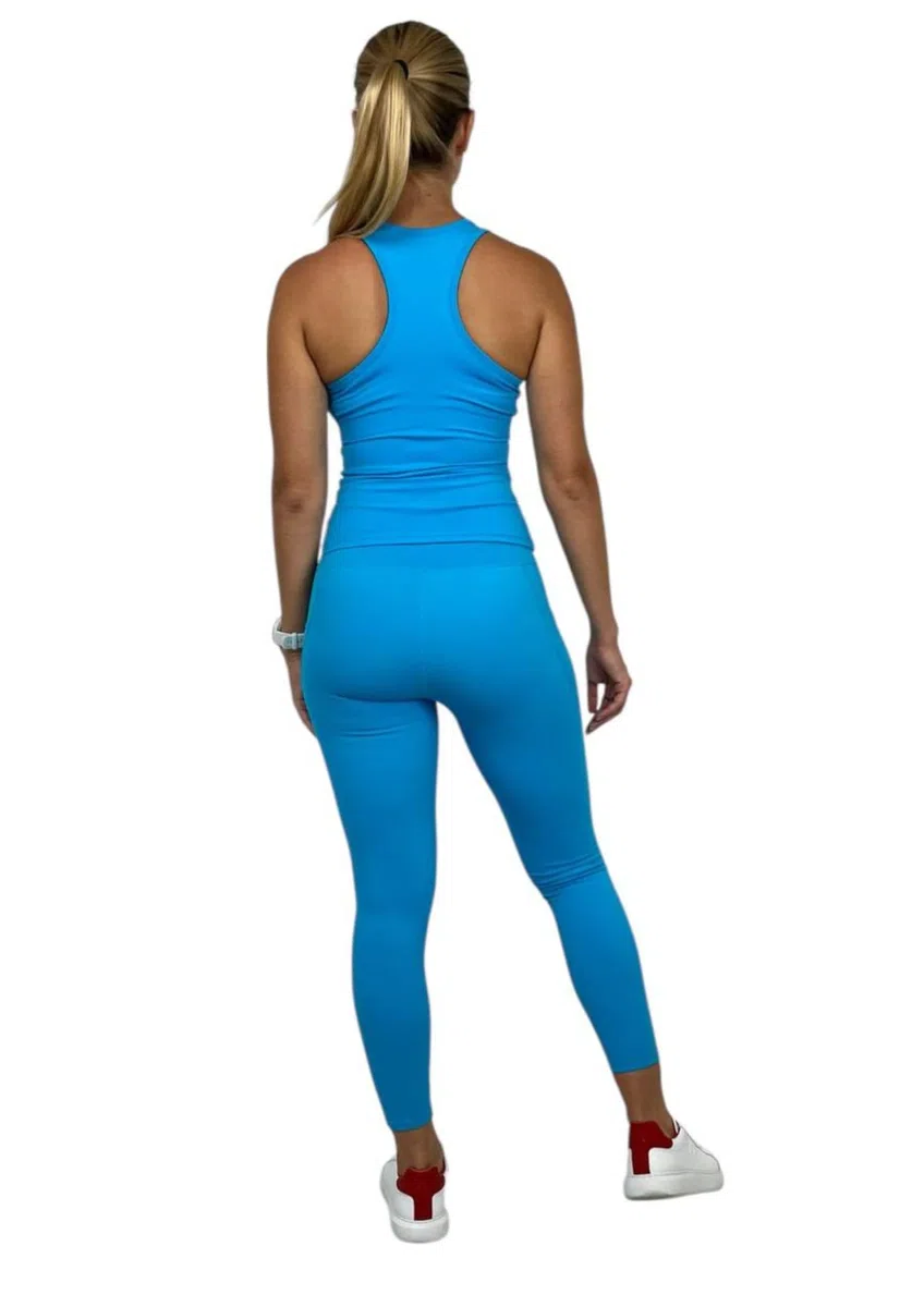 Completo Palestra Donna - Set Leggins Sportivi Push Up e Reggiseno Sportivo, Tuta Completa Pantaloncini Workout e Top Fitness, Abbigliamento da Ginnastica Running Pilates