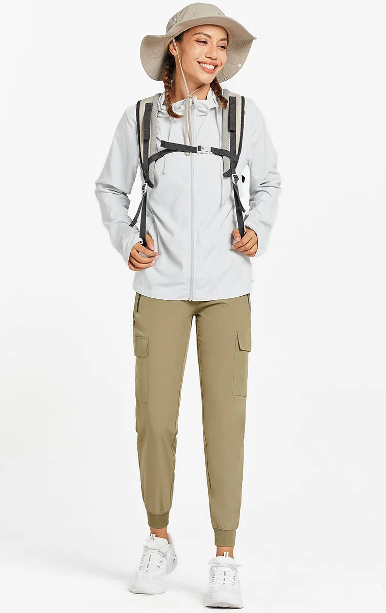 Pantaloni da Trekking da Donna Estivo Cargo Jogging Leggeri ad Asciugatura Rapida Pantaloni per Sportivi Running Sports Casual all'Aria Aperta