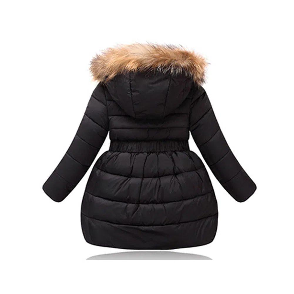 Piumino Bambina Invernale Giacca Bambina Piumino lungo Cappotto per Bambini Elastic