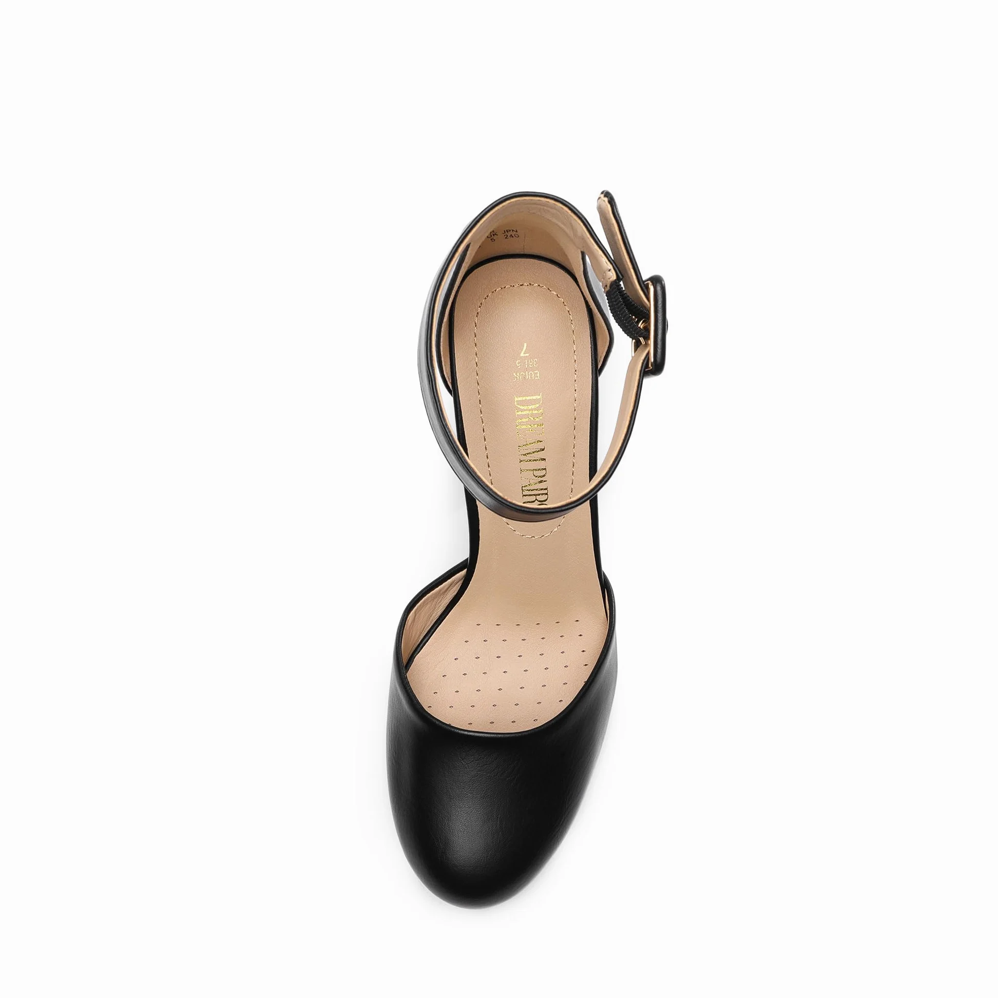 DREAM PAIRS Décolleté da Donna con Tacco Alto e Largo e Grosse Décolleté da Sposa con Punta Chiusa