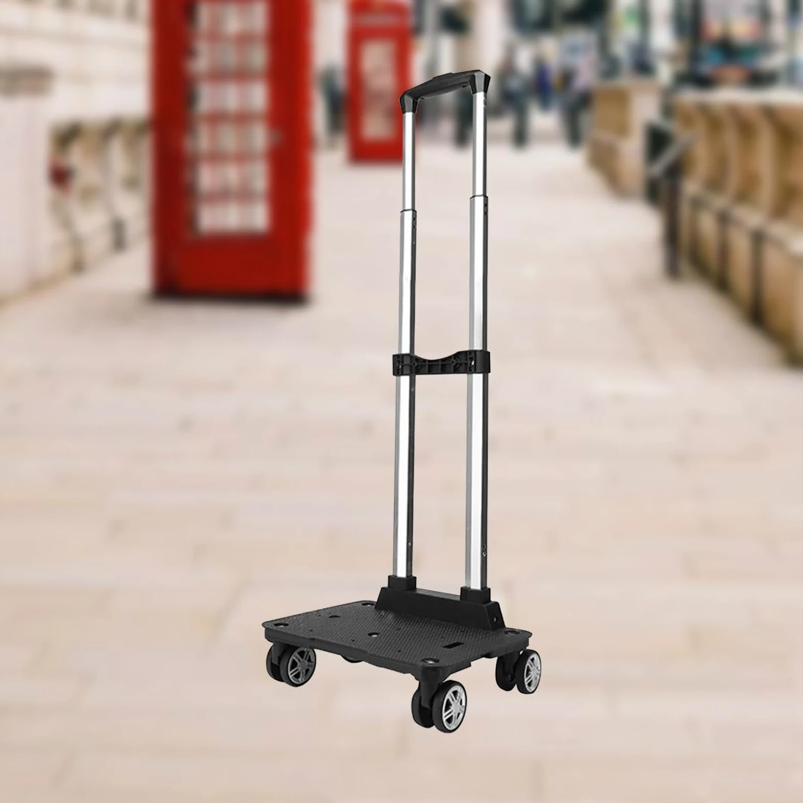 Carrello per Bagagli Portatile a Mano con Quattro Ruote - Durevole per Zaino, Shopping, Trasloco e Uso in Ufficio per Adolescenti