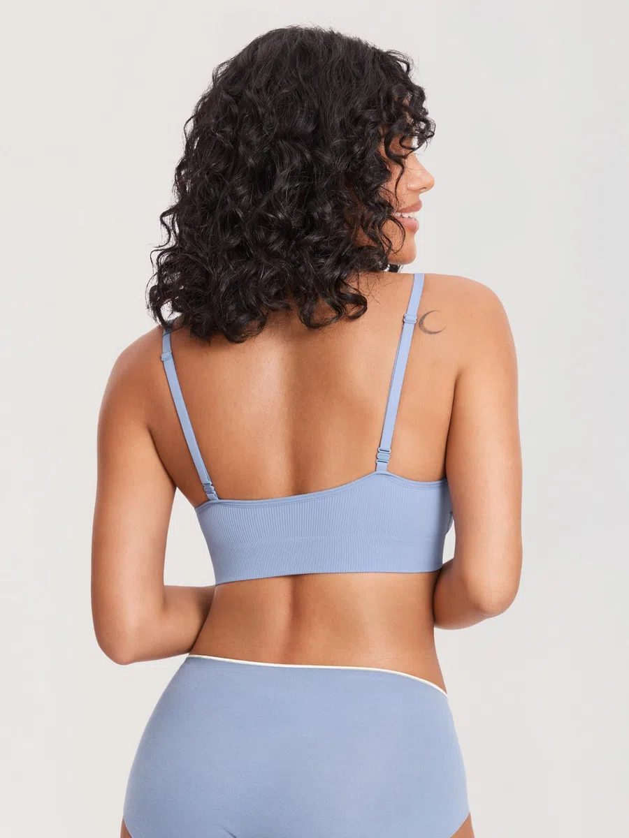 MOMANDA Reggiseno Allattamento Senza Ferretto a Costine Bralette Senza Cuciture Morbido Reggiseni Premaman Comodo per Dormire