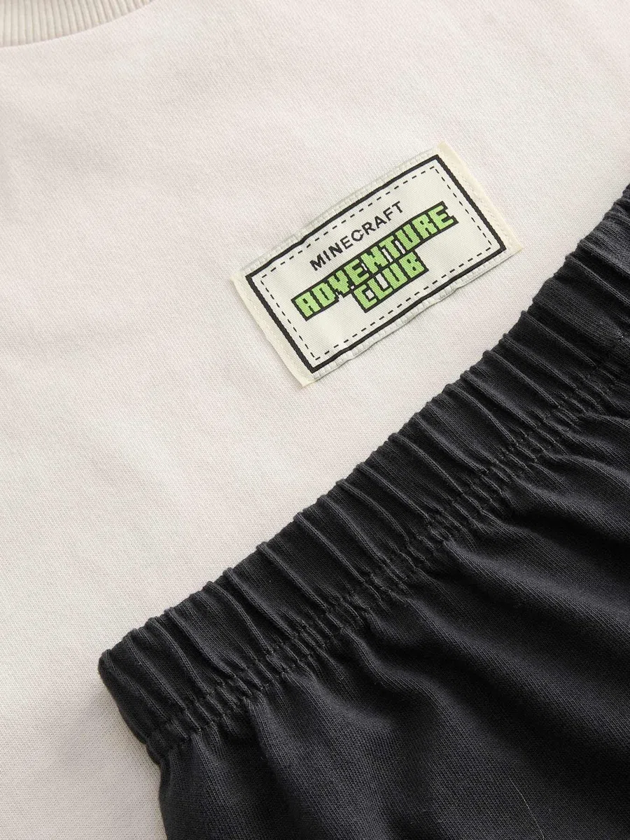 Marks & Spencer Bambini Puro Cotone Minecraft™ Pigiama – vestibilità Regolare – Creeper Grafiche
