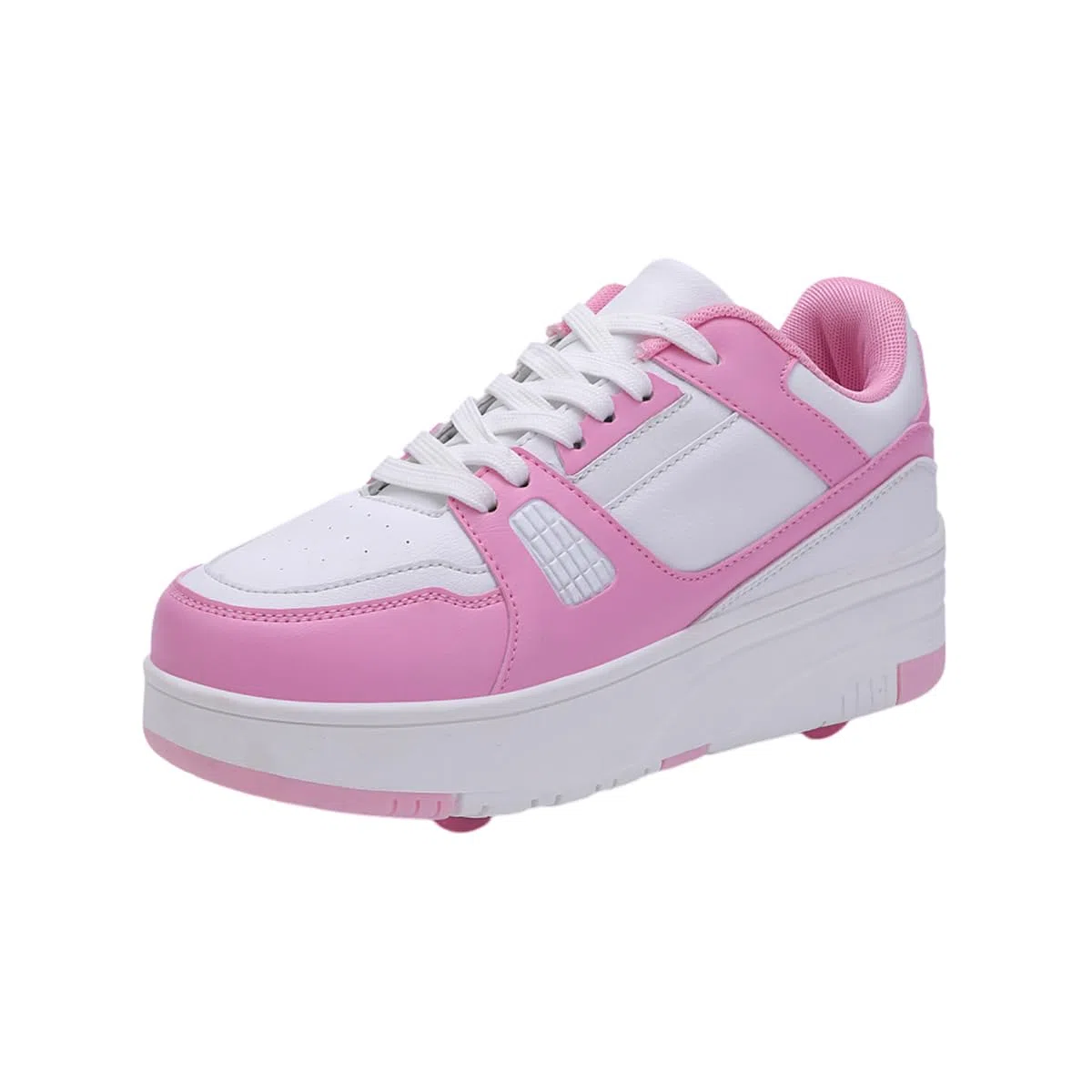 Hixingo Scarpe con Rotelle per Ragazzi Ragazze, Bambino 2 in 1 Scarpe da Skateboard Sneakers Sportive con Ruote Tinta Unita Scarpe Ginnastica Pattini a Rotelle
