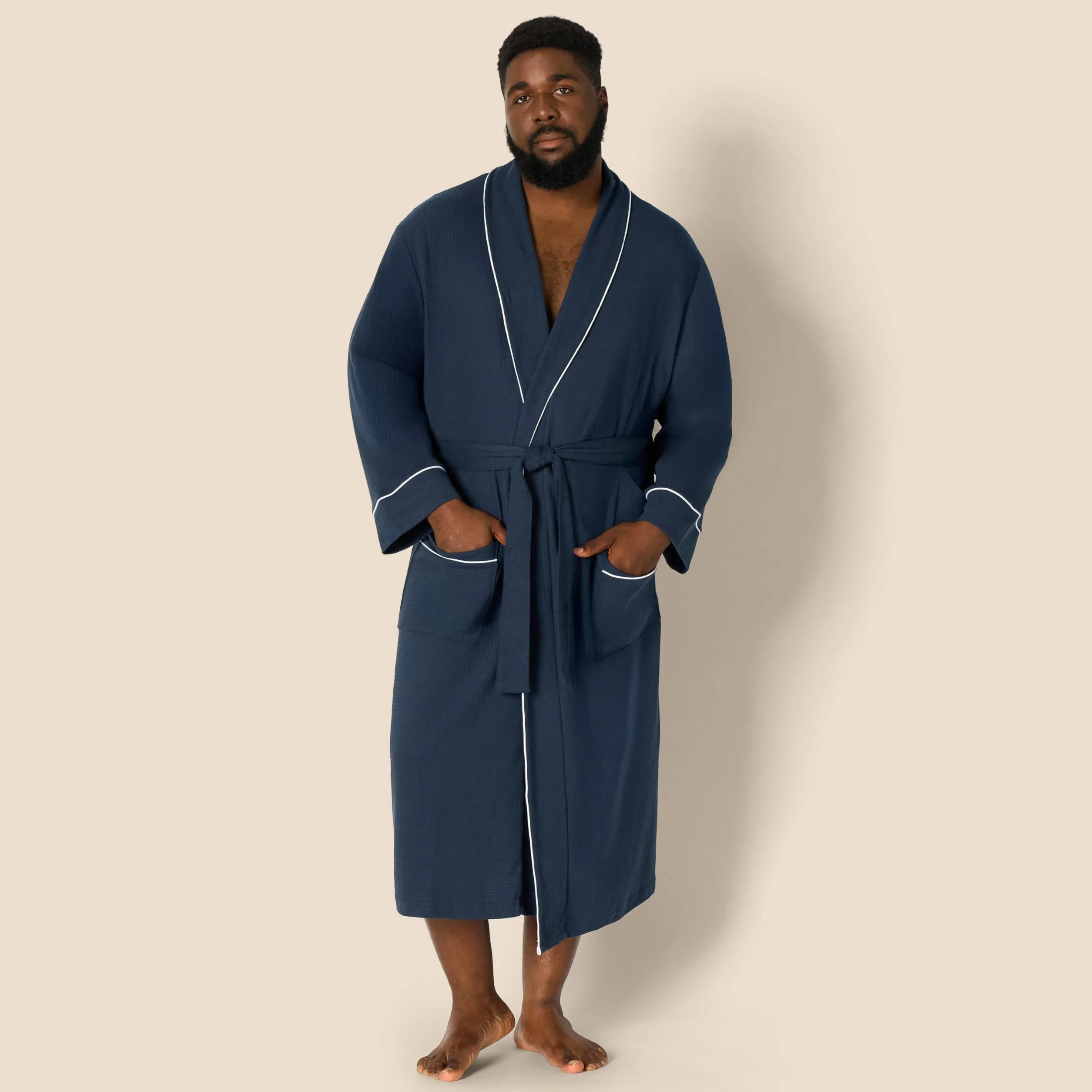 Amazon Essentials Uomo Accappatoio Leggero a Nido d'Ape (Disponibile nelle Taglie Big & Tall)