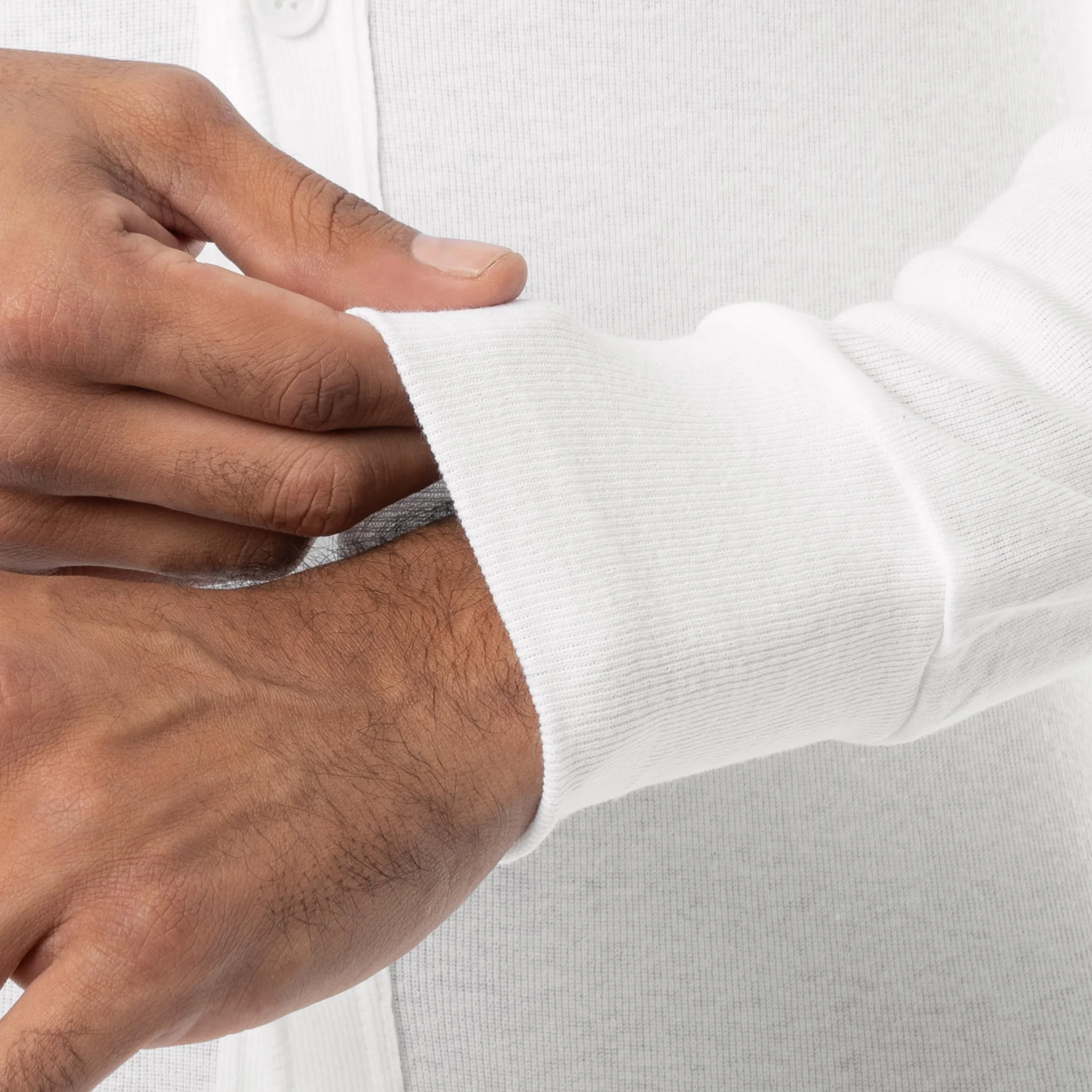 INDERA Abito da Uomo in Maglia a Coste in Cotone