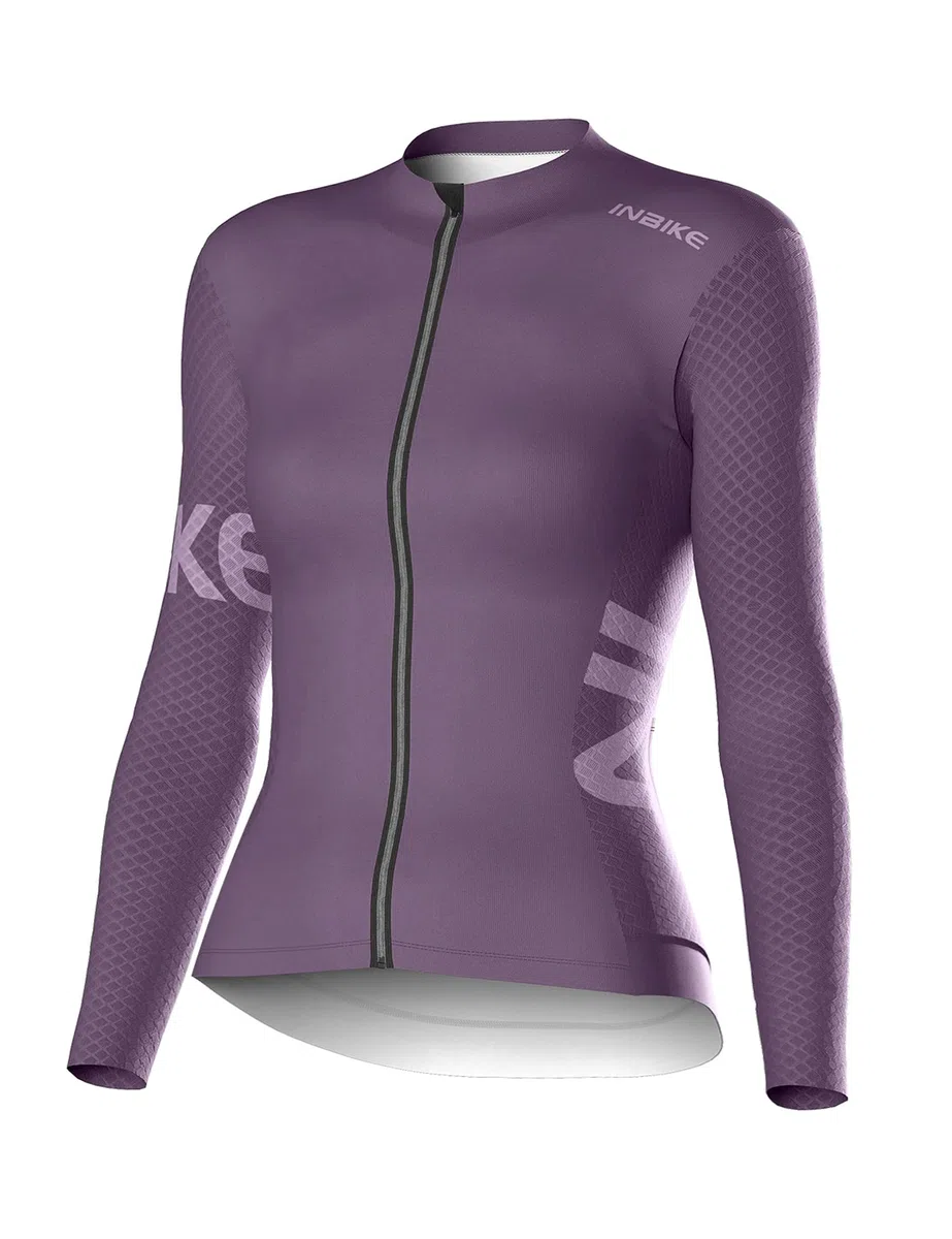 INBIKE Maglia Ciclismo Donna Maglia MTB Maniche Lunghe Maglia Bici Donna Traspirante Asciugatura Rapida Assorbente dal Sudore