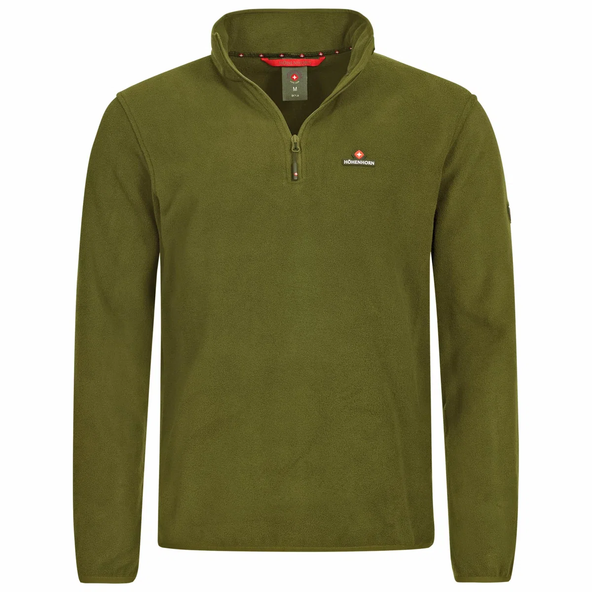 Höhenhorn Skyja Felpa in micropile da uomo, per autunno e inverno, con mezza zip