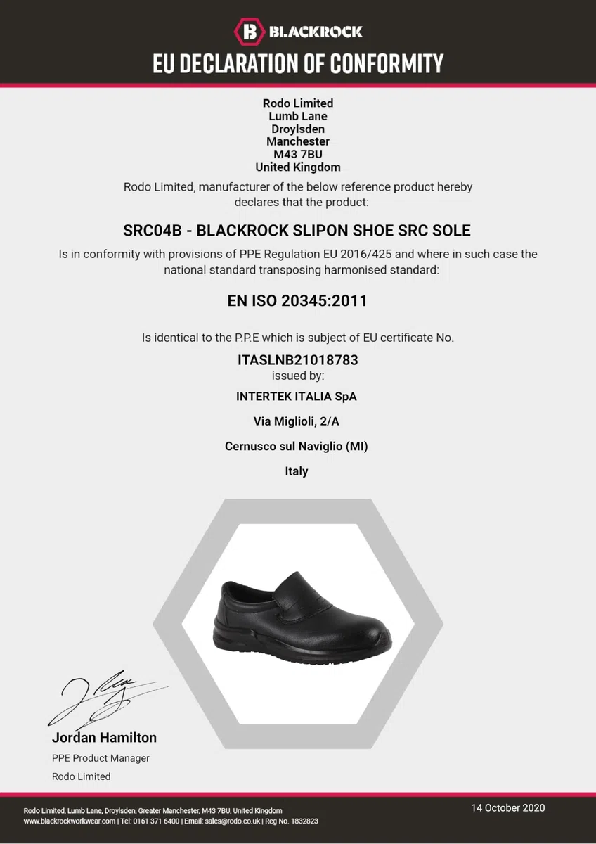 Blackrock Scarpe di sicurezza antiscivolo, Uomo Donna Punta d'acciaio, Chef, Infermiere, Ortopedico, Scarpe da lavoro antiscivolo, Calzature di utilità per il lavoro, Ristorazione, Cucina Antiscivolo