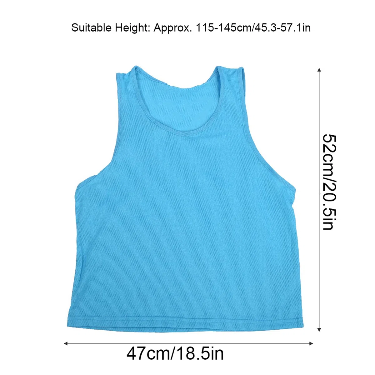 Keenso 12 Pezzi Gilet da Allenamento per Bambini Maglia Traspirante Pratica di Squadra Pinnies Formato Libero per Calcio Basket Sport all'Aria Aperta