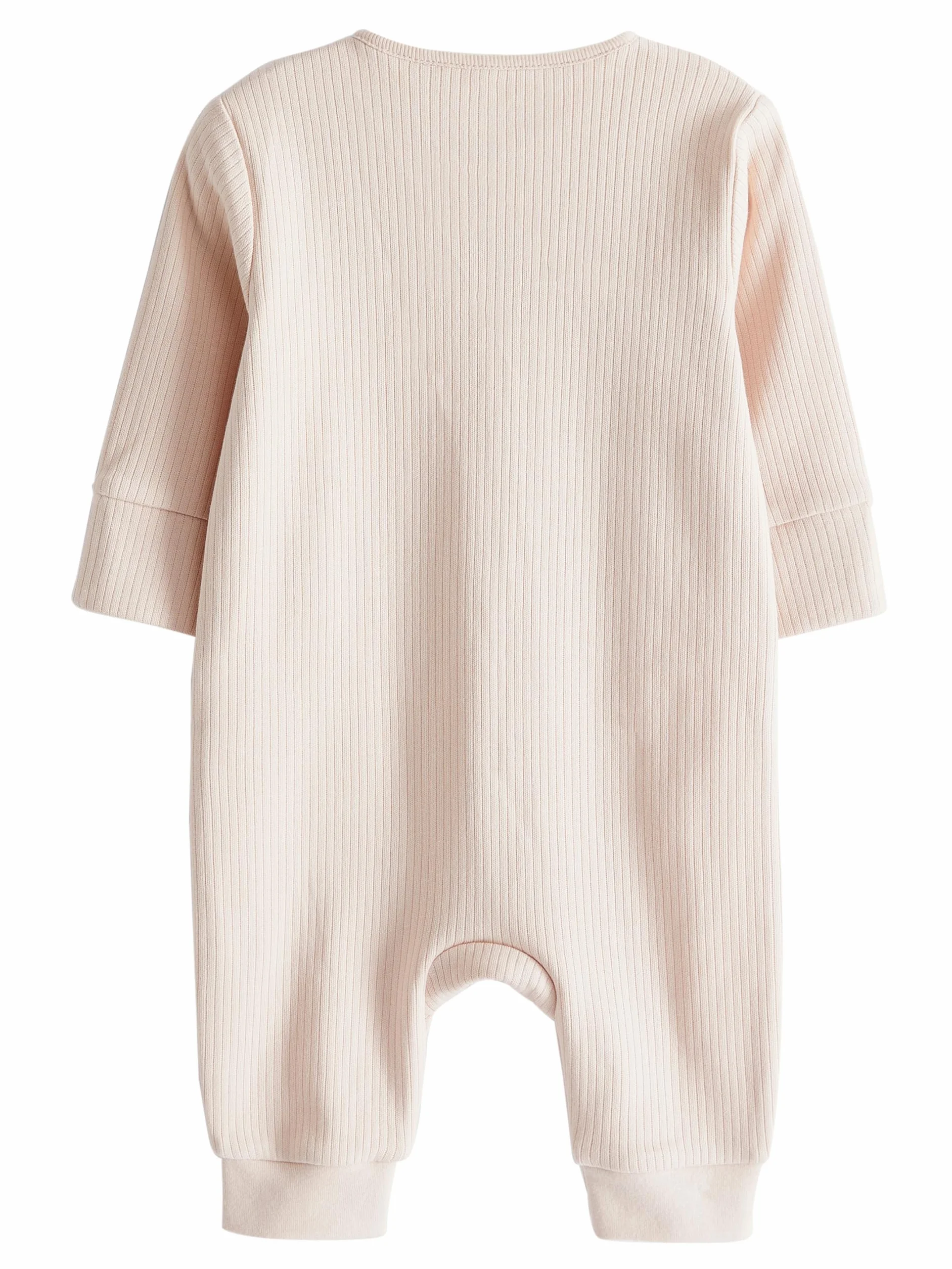 NEXT Bambina Confezione da 3 tutine per neonati in 100% cotone con zip bidirezionale