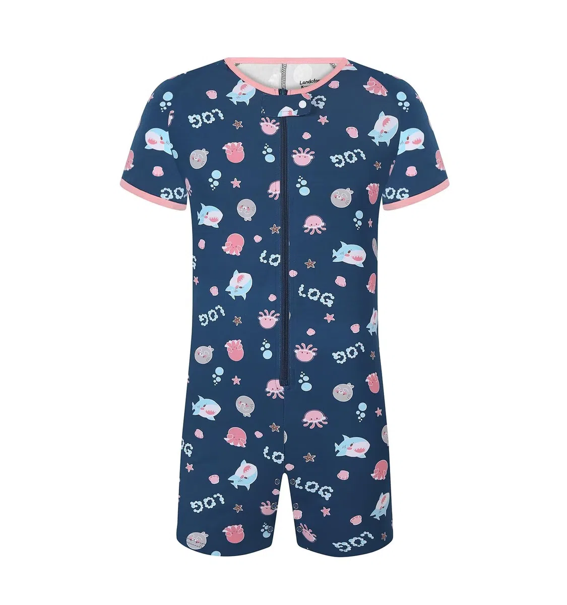 Landofgenie Body per Adulti Uomo - con Bottoni all'Inguine, Pigiama Intero in Cotone
