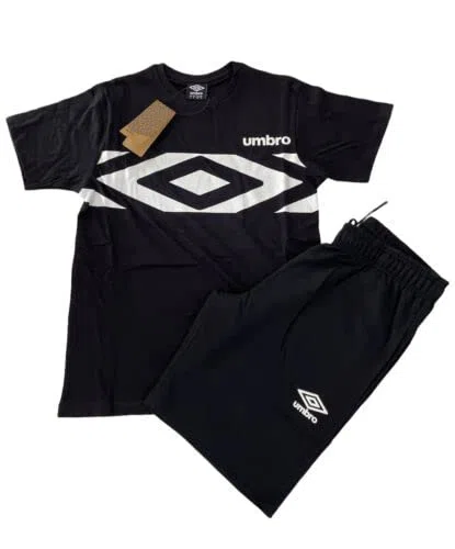 Umbro completo uomo corto in cotone t-shirt girocollo + short art. 00428