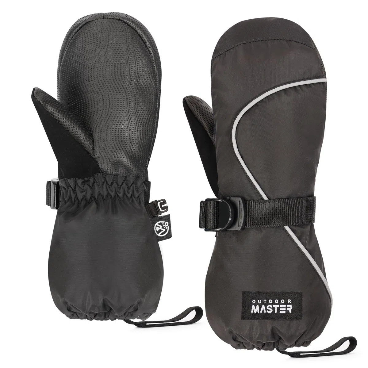 OutdoorMaster Guanti da sci per bambini, guanti da sci invernali impermeabili per ragazzi e ragazze, per sci, snowboard, sport invernali