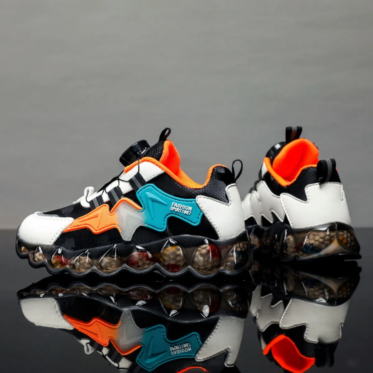 Nuove Scarpe da Basket per Bambini Scarpe Sportive per Bambini Scarpe Sportive con Fibbia Twist Scarpe da Basket per Bambini e Bambine