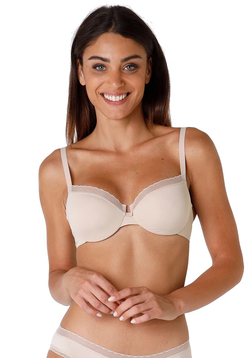 Lovable Reggiseno con Ferretto, Coppe Non Imbottite e Senza Cuciture in Microfibra - Sostegno, Forma Seno Naturale, Art. 027M, My Daily Comfort Donna